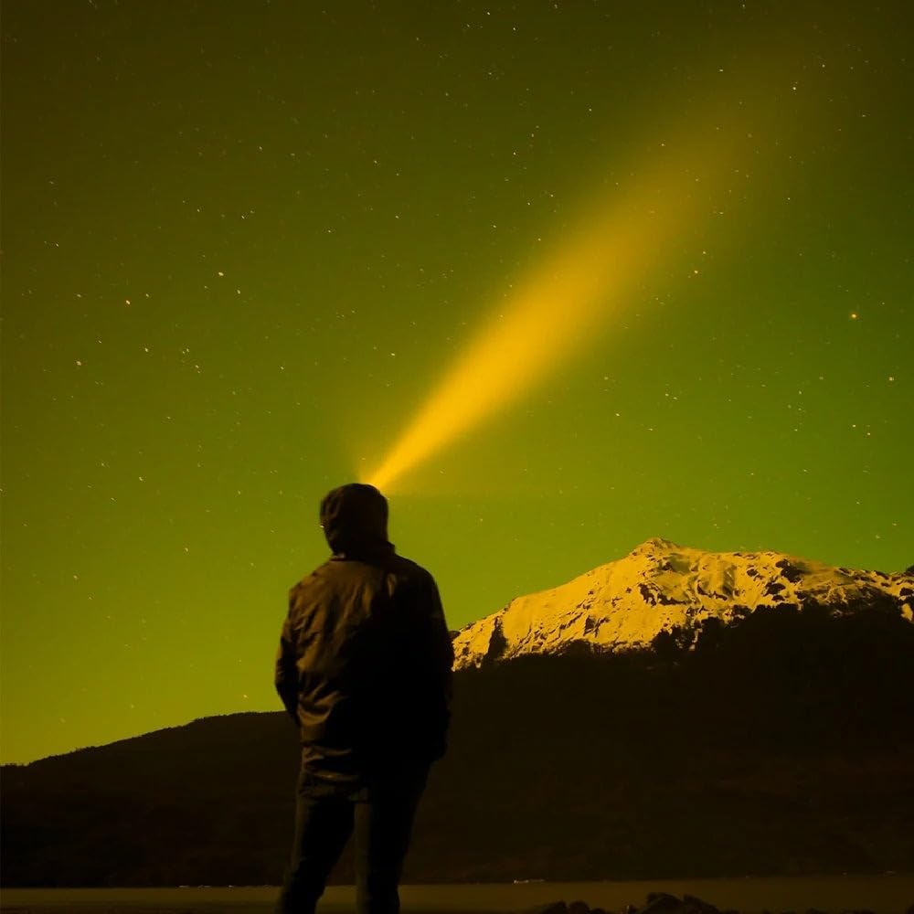 EZONEDEAL LED Headlamp, Water Resistant Headlamps, High-Performance Head Light for Outdoors, Camping, Running, Storm, Survival, Head Flashlight, LED Head Lamp with White Light & Motion Sensor image number 1