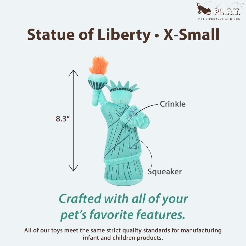 Dog Toy_Plush Toy - Lady Liberty_S image number 1