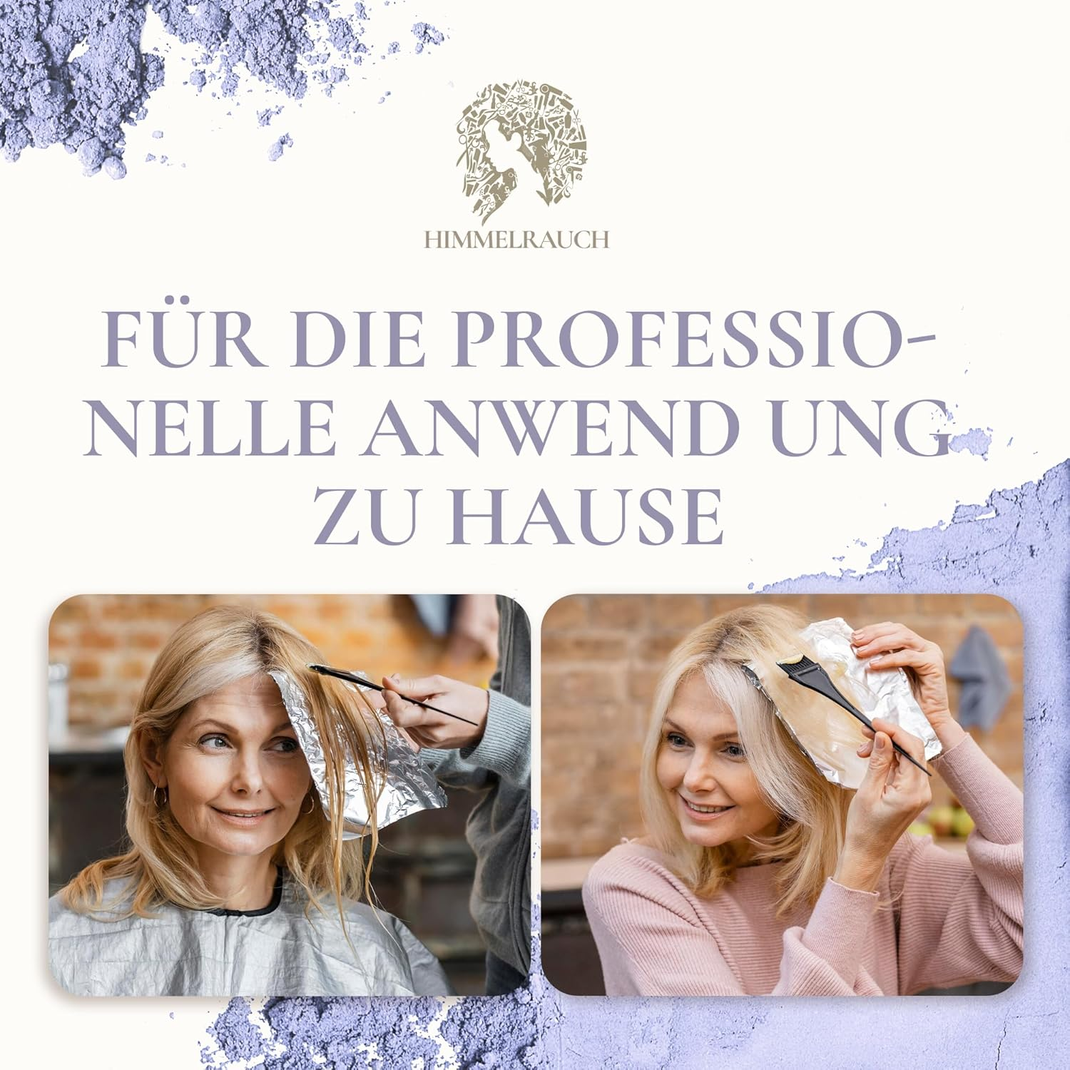 Himmelrauch Bleaching Powder - Bleaching up to 7 Tones - anti Yellow, Dust-Free, Vegan, Paraben-Free, Gluten-Free, Silicone-Free Thickness, Creamy Paste for Excellent Hold in Hair 500 G image number 5