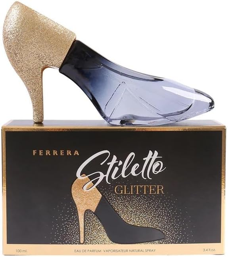 Mirage Diamond Collection Ferrera Stiletto Glitter Eau De Parfum Spray for Women, 100 Ml