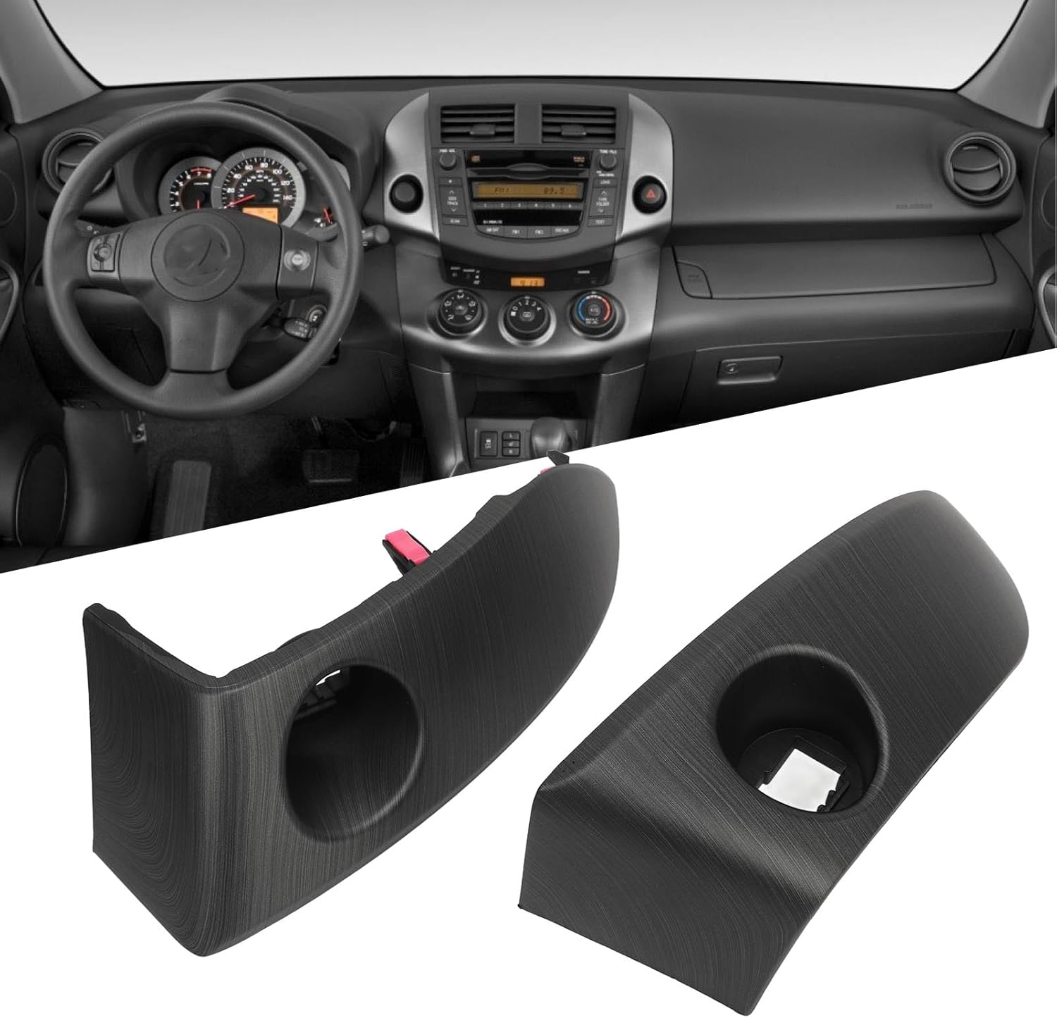 Center Dash Air Vent Radio Bezel Trim, Dashboard Air Vent Cover Trim, Adjustable Air Volume Center Dash Air Vent Panel with ABS Materials for 2006 to 2012 image number 2