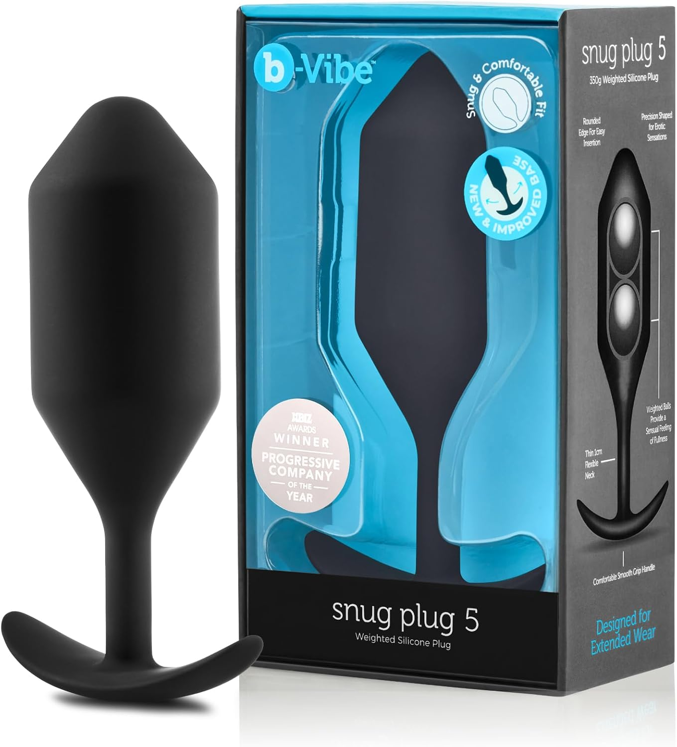 B-Vibe SNUG PLUG 5 BLACK image number 1