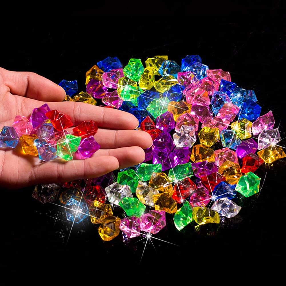 Gems Ice Grains Colorful Small Stones Children Jewels Acrylic Gems Jewels for Home Decoration Wedding Display Vase image number 3