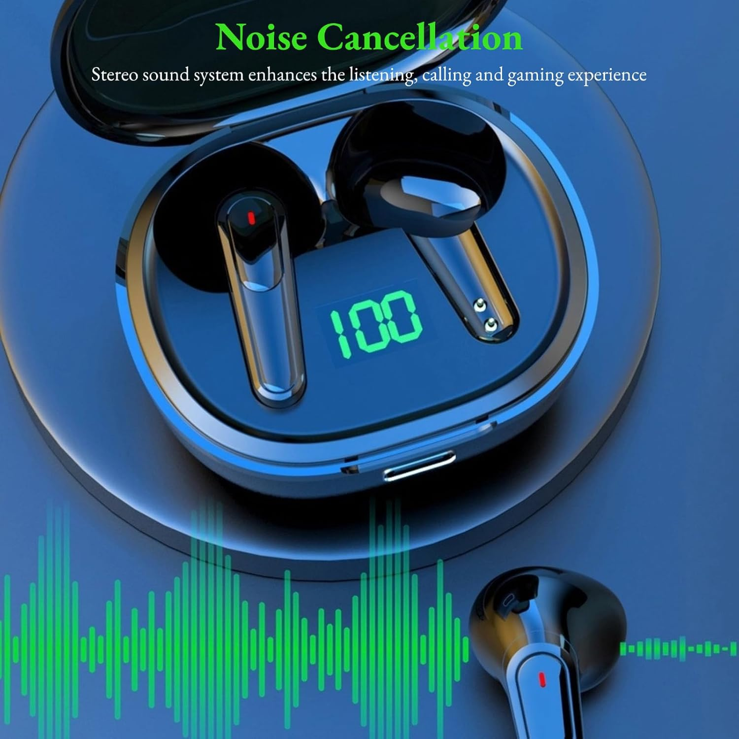 Translation Earphones in Real Time with 144 Languages and Accents Online, Bluetooth 5.3 Translator Earphones with App, Supports Music and Calls, Suitable for Business Meetings image number 1