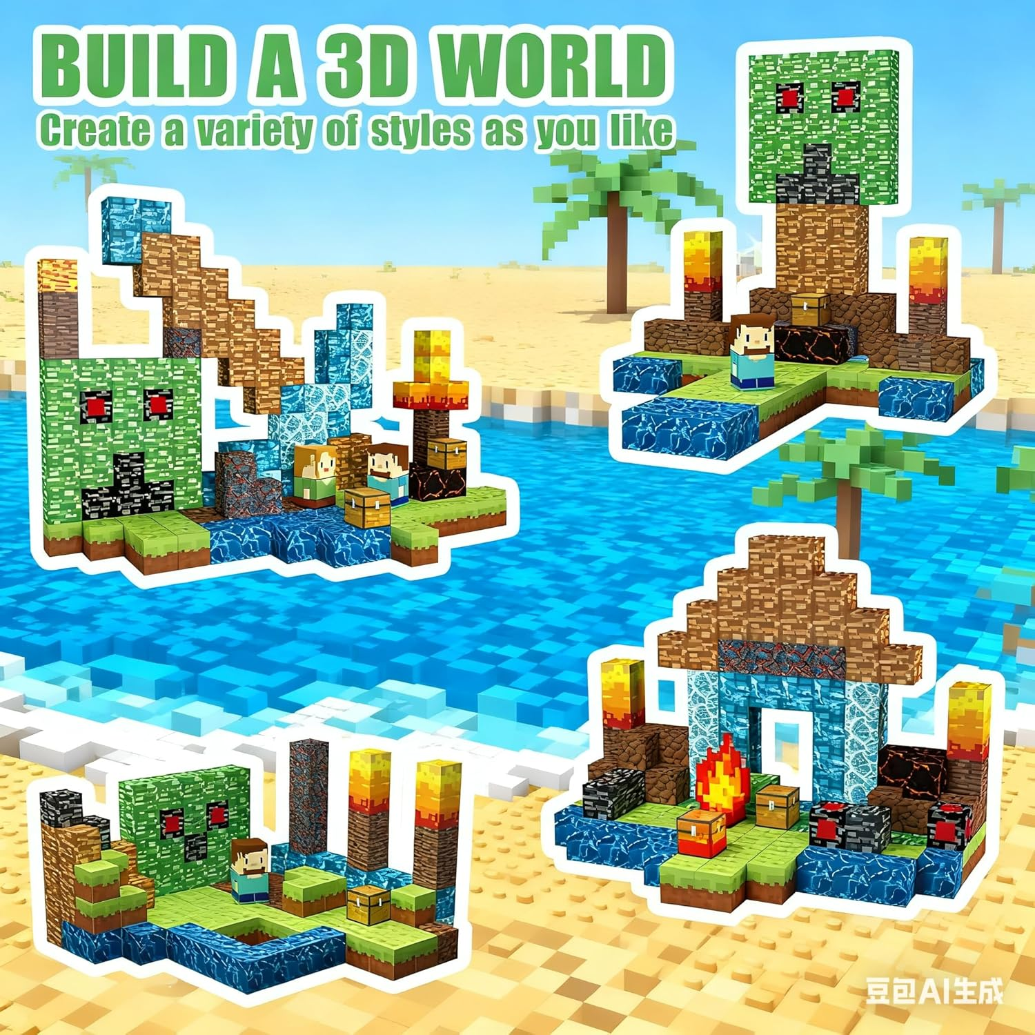 160 PCS Magnetic Blocks Building Toys - Build 3D Magnetic Building Blocks Set for Kids Ages 3+, Magnet Blocks STEM Sensory Educational Christmas Birthday Gifts Construction Toys image number 5