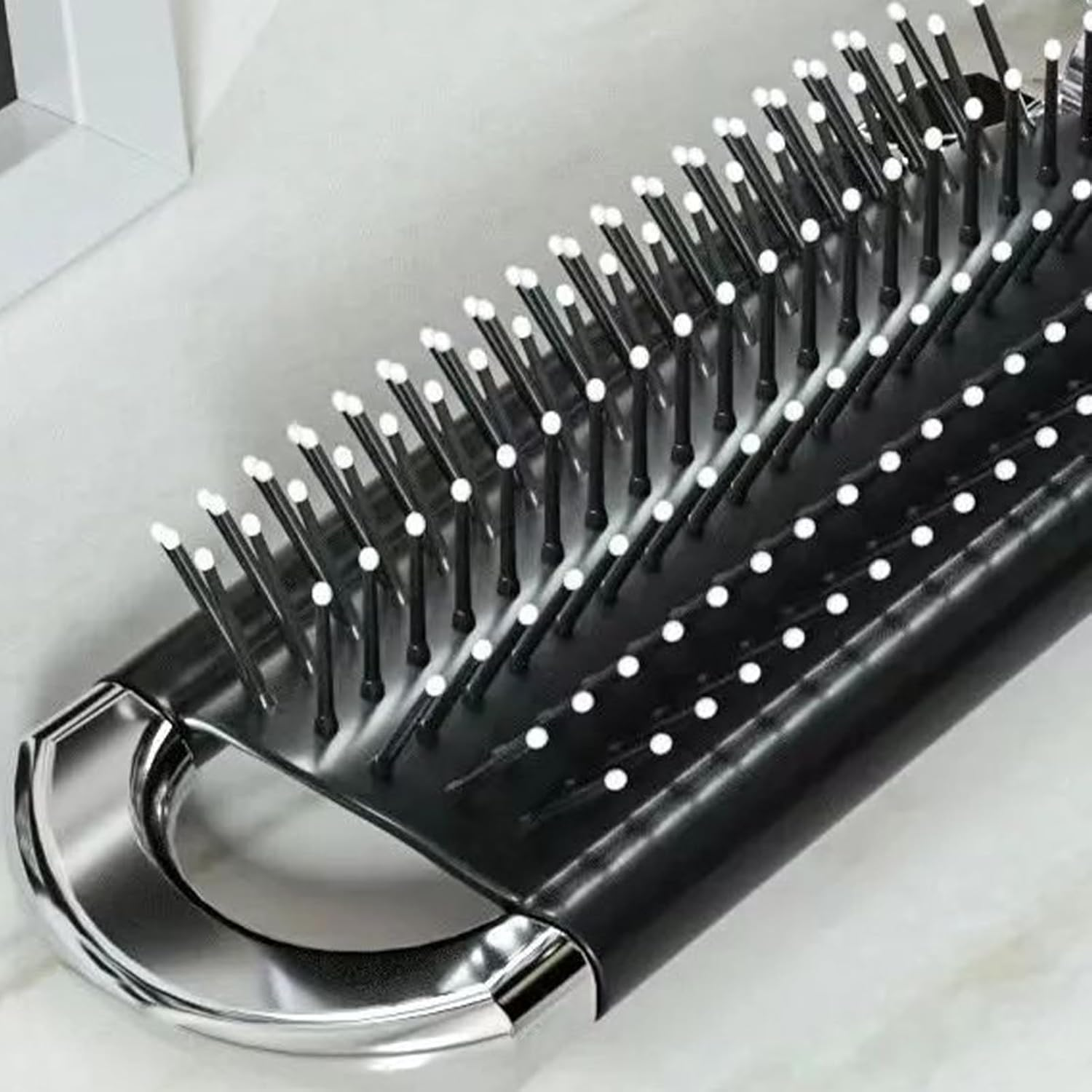 Travel Brush - Foldable Hair Detangling Comb with Mirror - Pocket Size Styling Accessories for Women Girls Home Travel Gym Purse - Bow image number 5