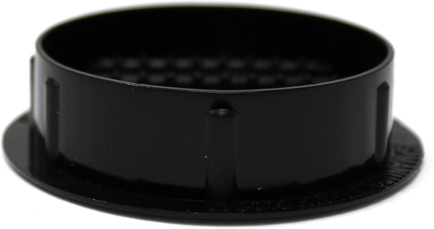 2" round Plastic Louver Soffit Air Vent Reptile Screen Grille Cover Multiple Colors/Quantities (6, Black) image number 6