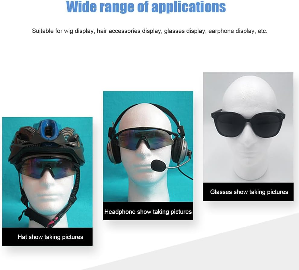 Foam Mannequin Head Stand for Wig and Hat Display image number 5