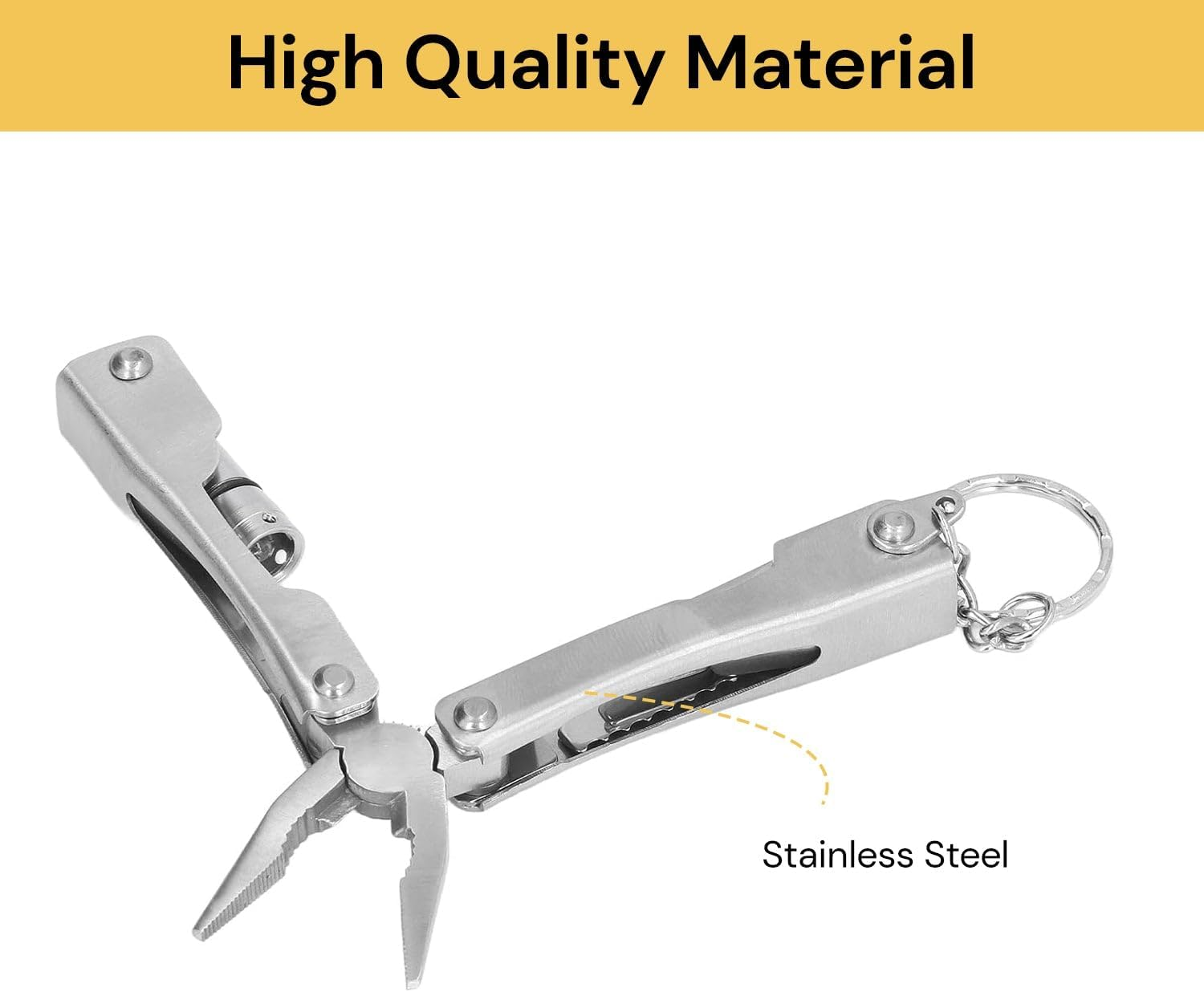 EZONEDEAL Survival Kit Outdoor Emergency Survival Tool Gear Kit for Camping Hiking Equipment Travelling or Adventures | Fire Starter, Compass, Blanket image number 3