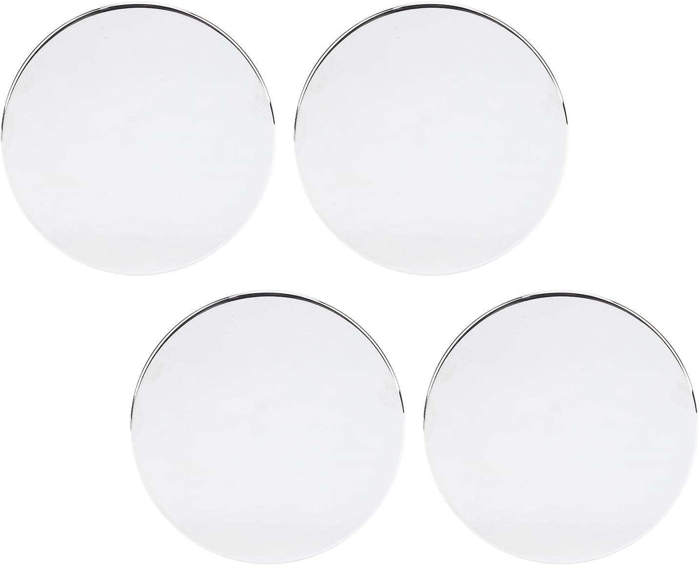 Diyeeni Vehicle Rim Hub Caps, Stylish Look Wheel Center Caps 60MM 0MM OD 4PCS for SUV (Black)