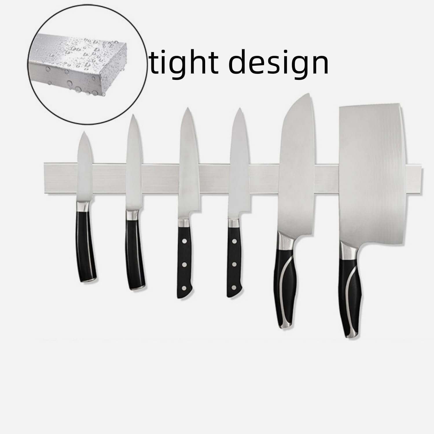 30CM Magnetic Knife Holder,Stainless Steel Wall Mounted Magnetic Knife Strip, Kitchen Knives Rack for Refrigerator Utensil Holder Tool Holder image number 3