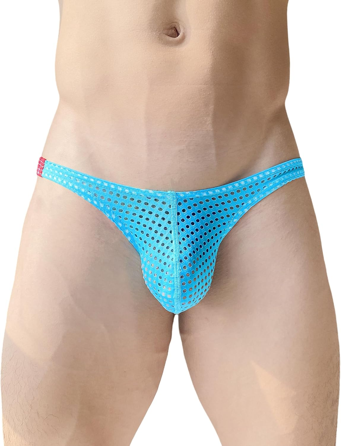 Sexy Mens Underwear String Mens Bikini Briefs G-String Sissy Thong Wrap Buttocks Mesh Ventilate image number 4