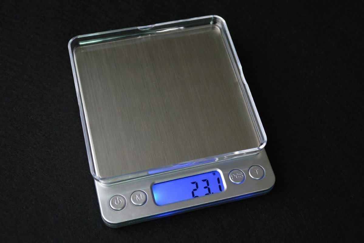 Digital LCD Electronic Scale Kitchen Food Balance Weight Postal Scales 3Kg (0.1G) / 500G (0.01G) (3Kg) image number 4
