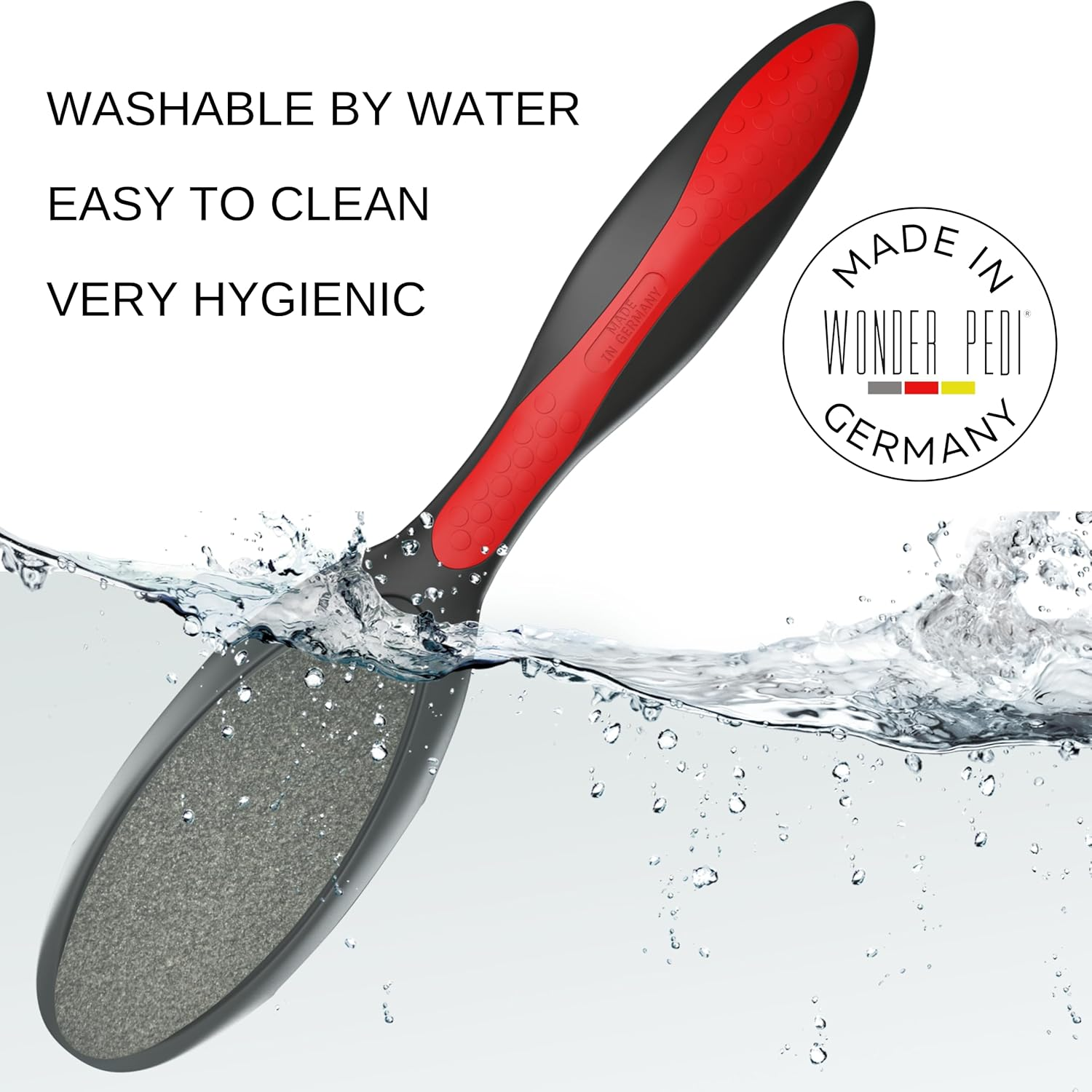 Double-Sided Metal Ceramic Foot File, Foot Callus Remover, Made in Germany, Feet Scrubber Dead Skin, Heel Scraper for Cracked Heel Repair, Professional Foot Rasp image number 6