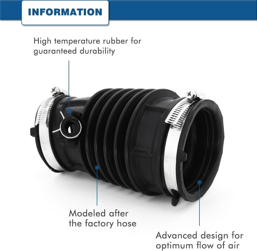 Air Intake Hose Compatible with Honda CRV 2.4L 2015-2016 - Intake Filter Tube Replaces # 17228-5LA-A00 - Air Intake Duct Tube Boot image number 4