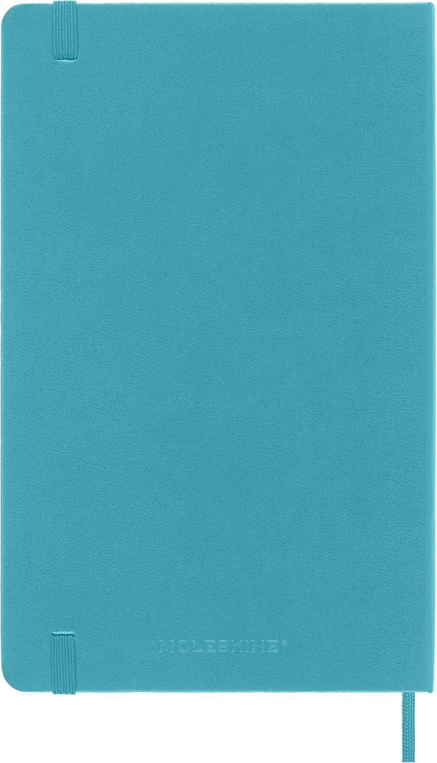 Moleskine Classic Hard Cover Plain Notebook, Reef Blue, Large image number 5
