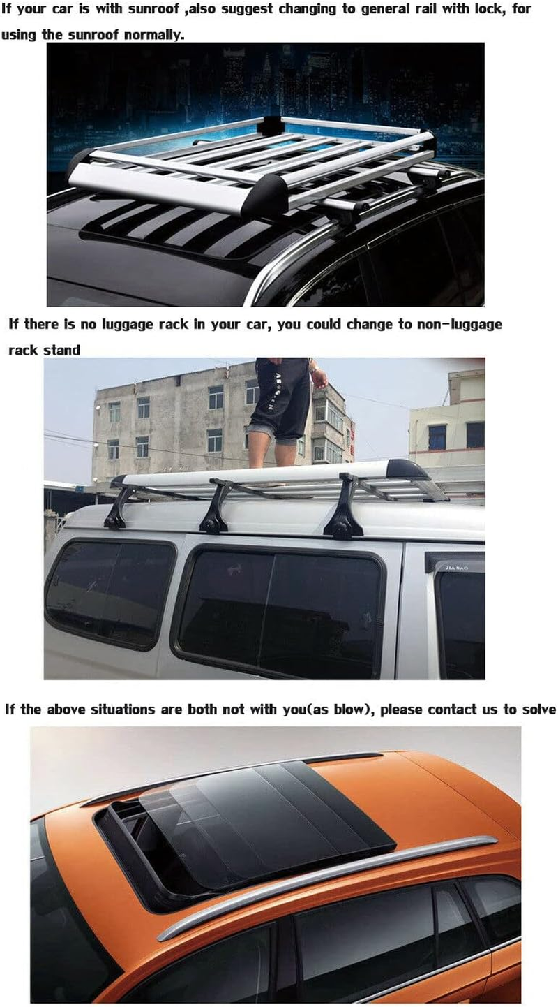 160 * 100 Black Double Car Roof Rack Aluminium Alloy SUV, 4X4 Basket Cargo Luggage Carrier image number 4
