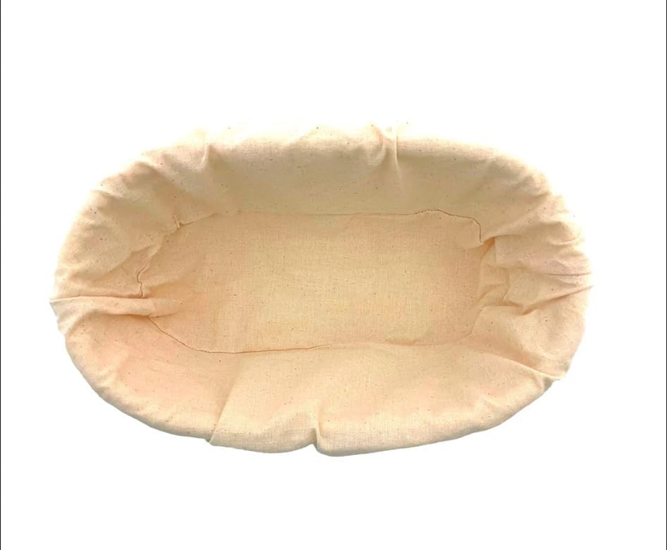 Brunswick Bakers Oval Banneton with Lining, 25 Cm Yellow