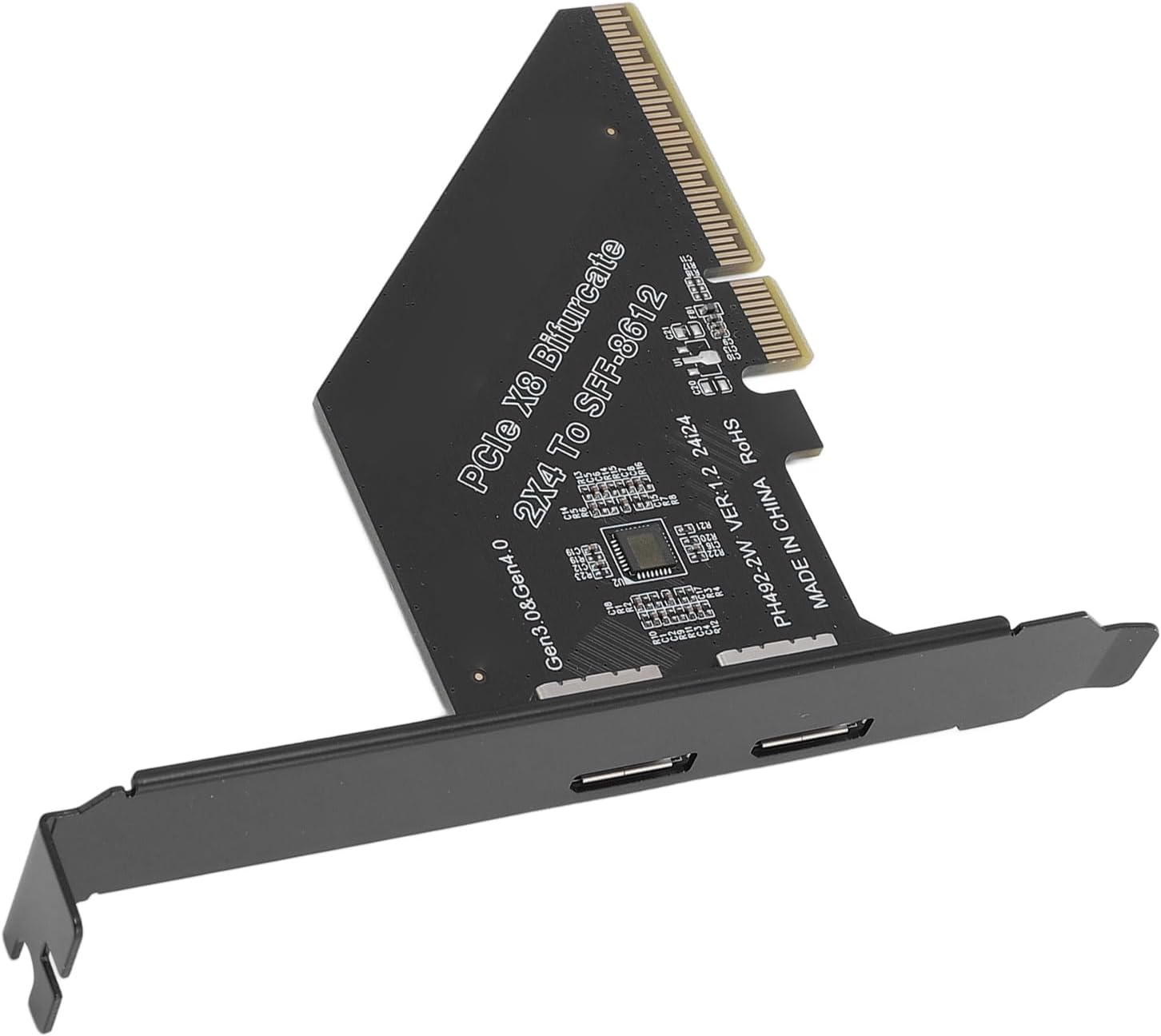 Pcie X8 to Oculink Card, 8 Lane 128 Gt/S Interface, Plug and Play, Bootable Device, Supports Pcie 4.0, 8.1, 10, 11, Server 2019, Linux 5.11 image number 6