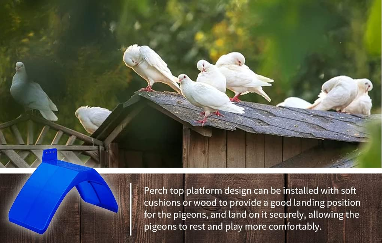 10Pcs Dove Rest Stand Frame Grill Dwelling Pigeon Perches Roost Bird Supplies Blue Color image number 4