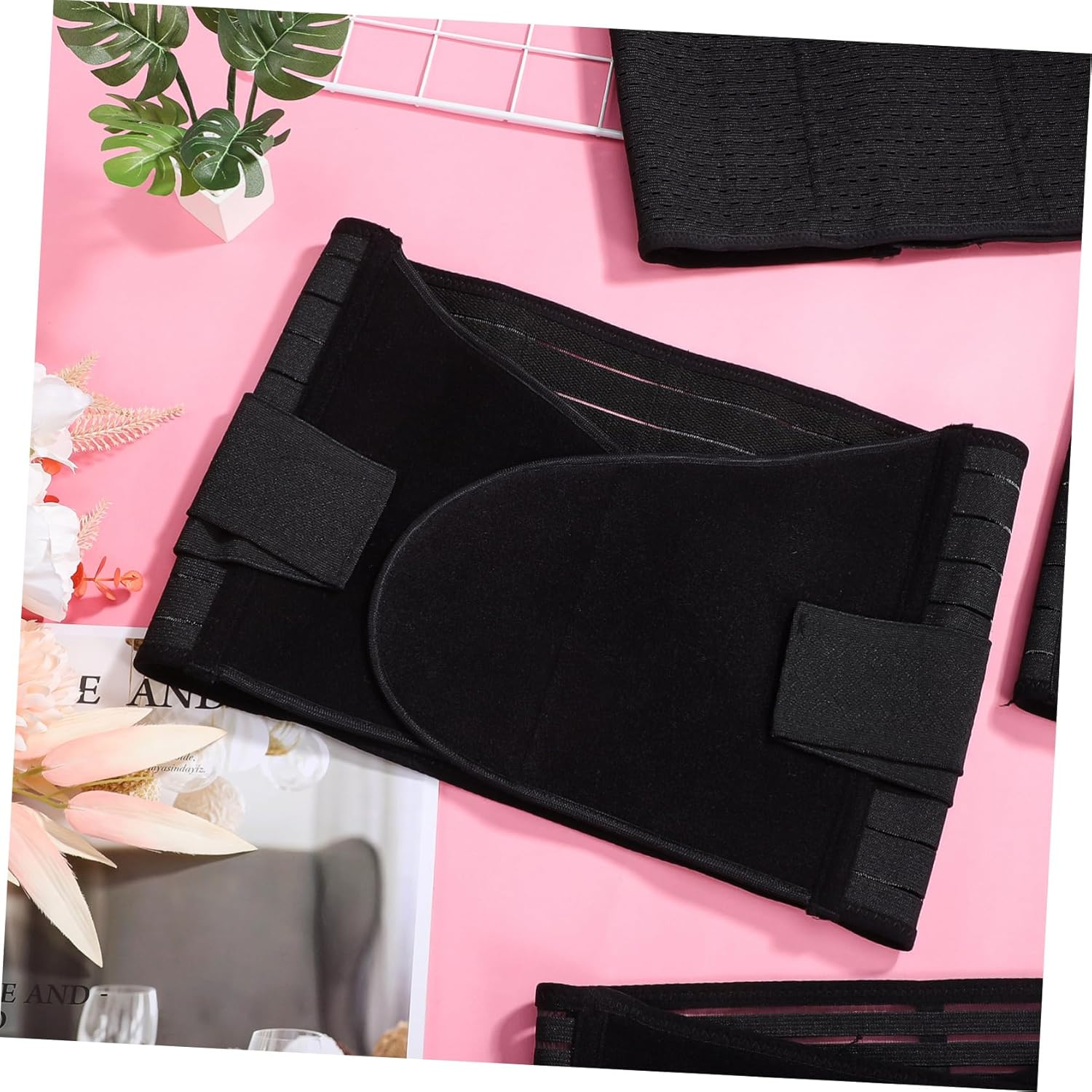 GANAZONO Postpartum Belly Band Waist Trimmer with Supportive Compression for Moms Convenient Closure for Postpartum and Comfort image number 5