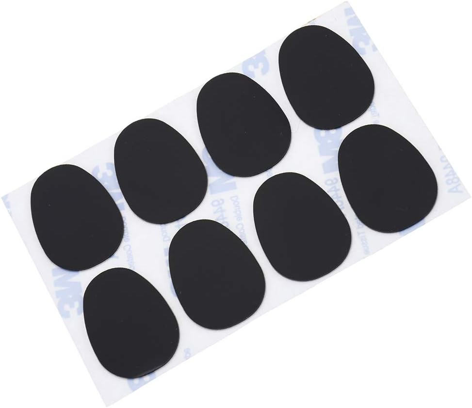 SING F LTD 8Pcs Mouthpiece Pads Kit Cushions Alto Saxophone Sax Clarinet Black Synthetic Rubber image number 2