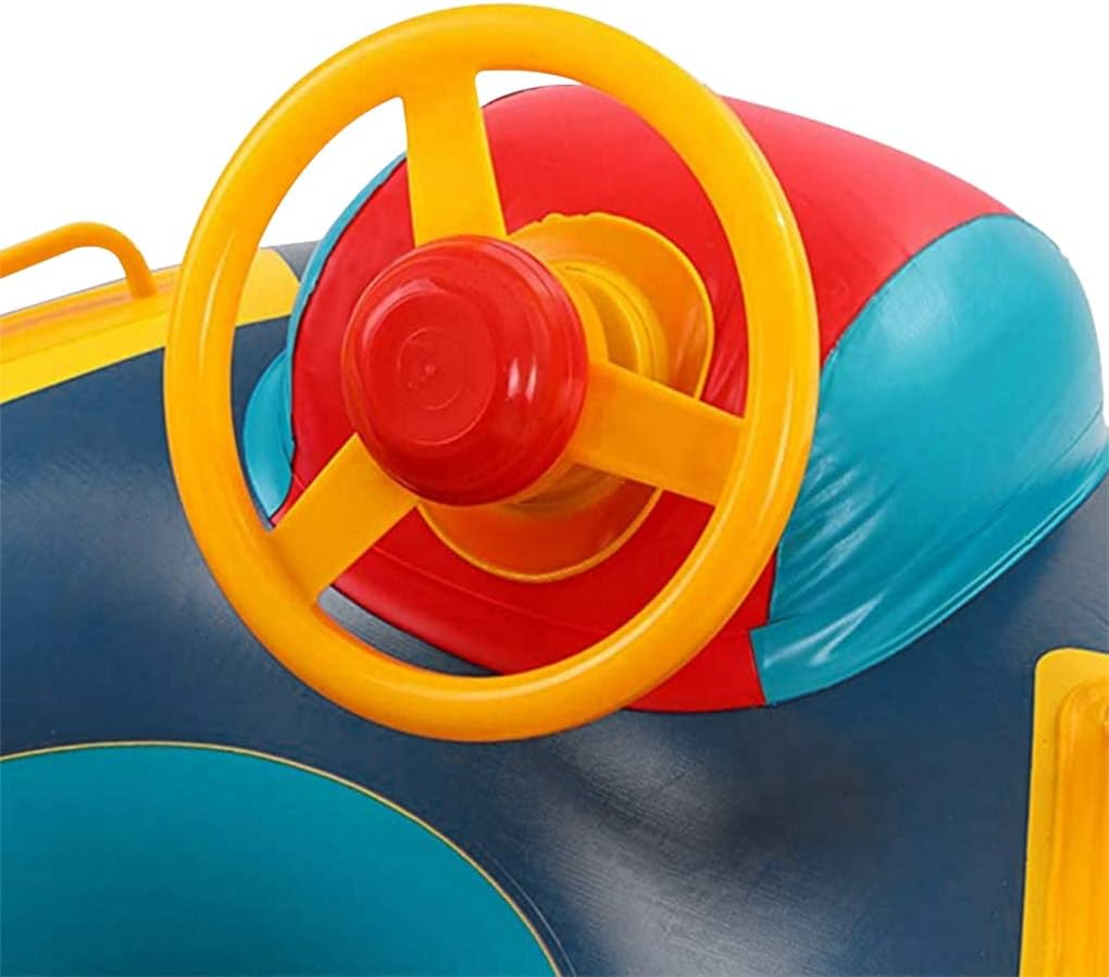 Cute Child Kids Inflatable Pool Float PVC Summer Swim Float Air Bed Lake Boat Swimming Floats with 2 Handles Surfing Raft Bodyboard Floating Mattress Seat Swim Ring for Girls Boys 1-5 Years image number 5