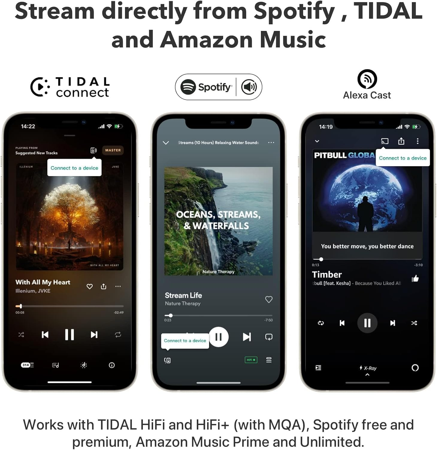 Wiim Mini Airplay 2 Wireless Audio Streamer, Multiroom Stereo, Preamplifier, Works with Alexa and Siri Voice Assistants, Stream Hi-Res Audio from Amazon Music, Tidal and More image number 6