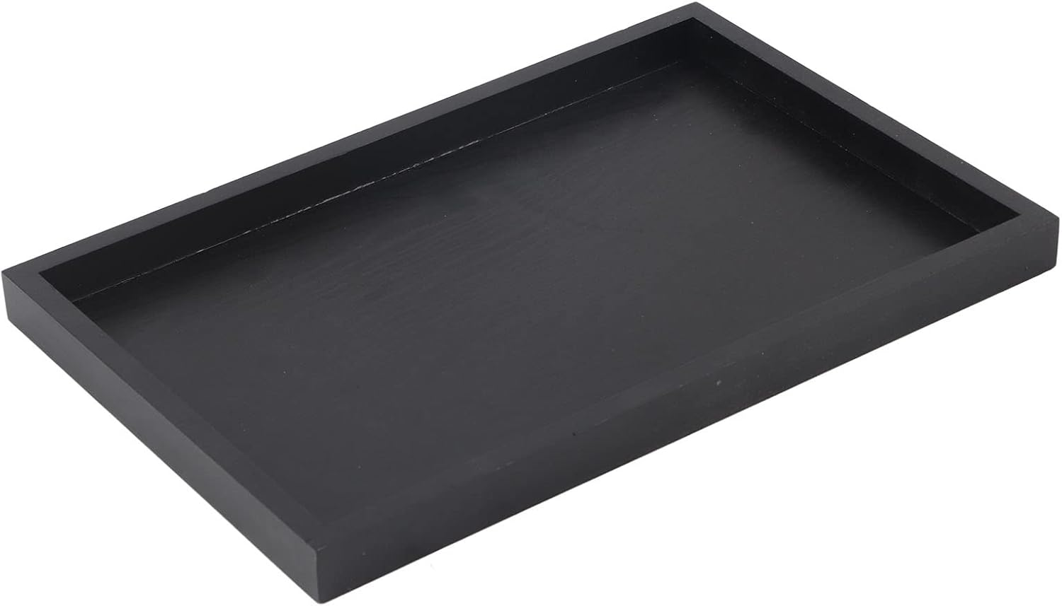 Rectangle Solid Wood Serving Tray, and Durable, Modern and Elegant for Restaurant, Home, with Raised Edges, Easy to (30 * 20 * 2Cm)