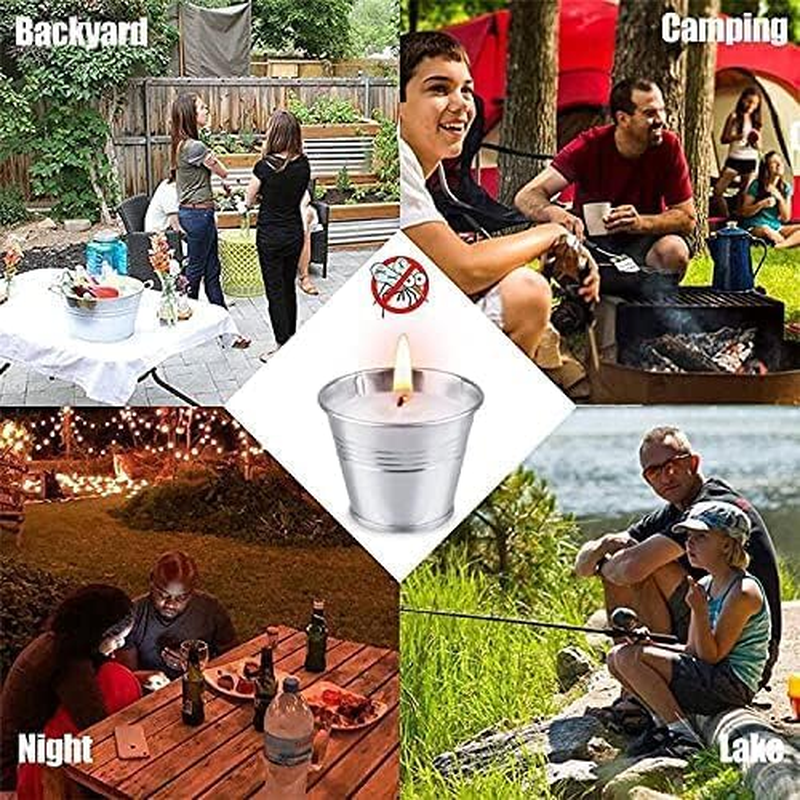 Citronella Candles Outdoor Indoor,Scented Candles Gift Set,80-120 Hours Garden Citronella Candles Set, Portable Jar Candle Gift Sets for Home Patio Yard Indoors, Balcony, Camping image number 5
