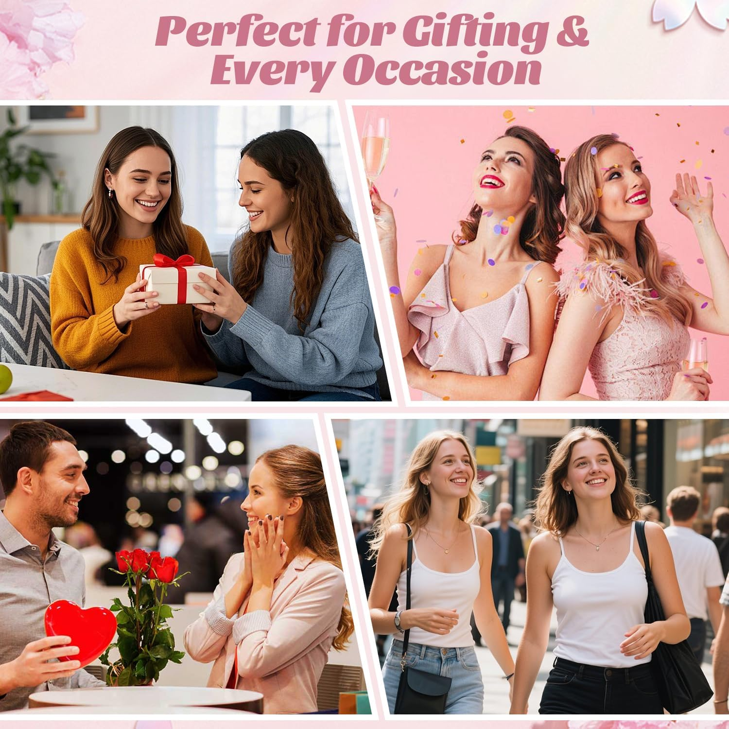 IGXX 4PCS Hair Bows, Satin Bow Hair Clips with Metal Clips, Hair Accessories for Women & Girls (White Black Pink Beige) image number 4