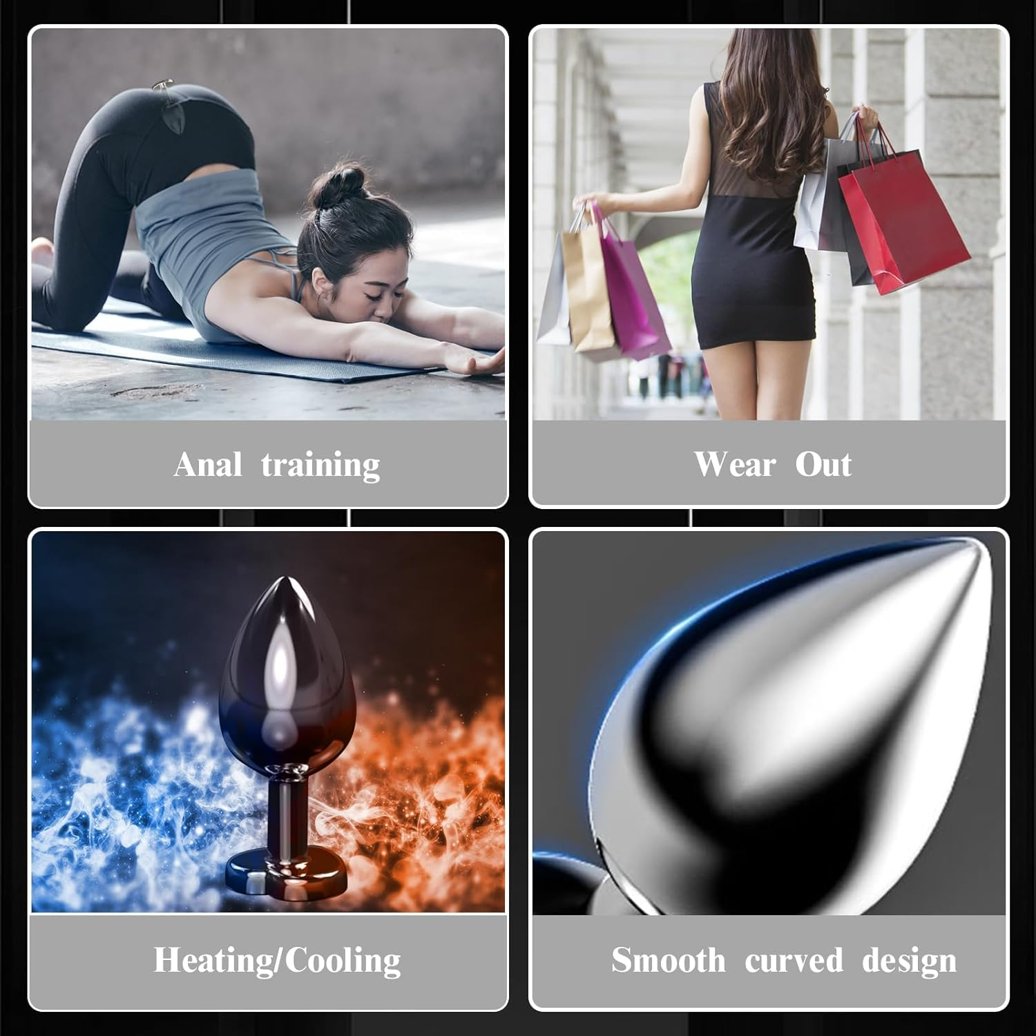 Portable Jewel Plug Adult Butt Toy Relaxing Anales Tool for Women Men Sunglasses image number 1