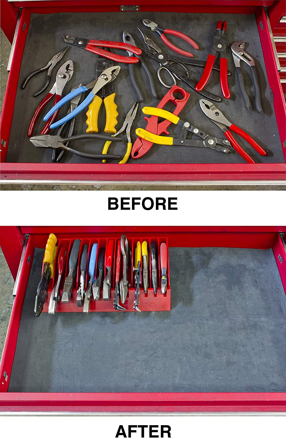 Lisle 40490 Red Pliers/Wrench Rack image number 2