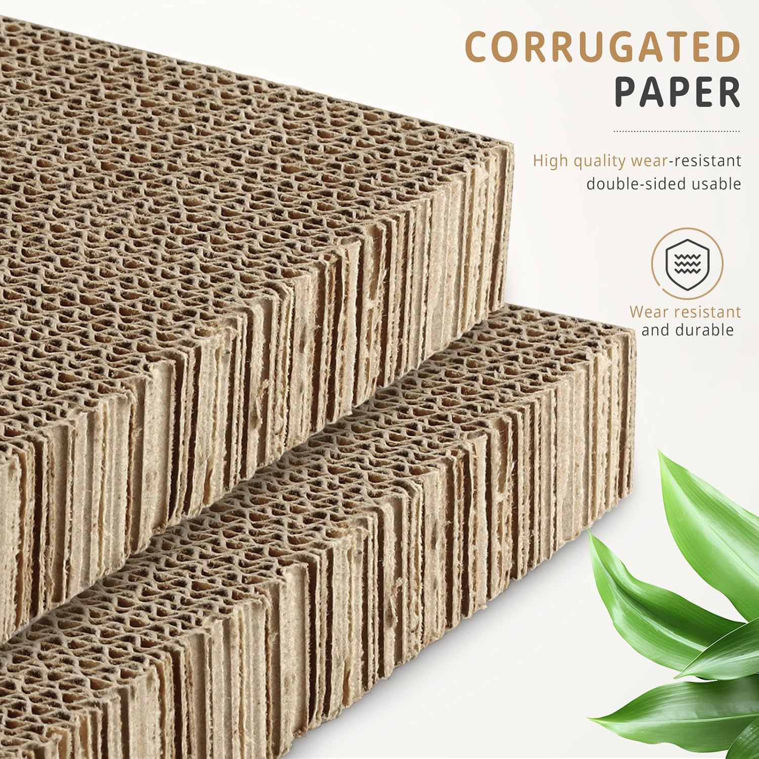 2 Pack Parrot Cage Perch Bird Chew Toys, Large Cardboard Parakeet Playground Conure Stand Cockatiel Shredding Grinding Platform Cage Accessories for Budgie Cockatoo image number 2