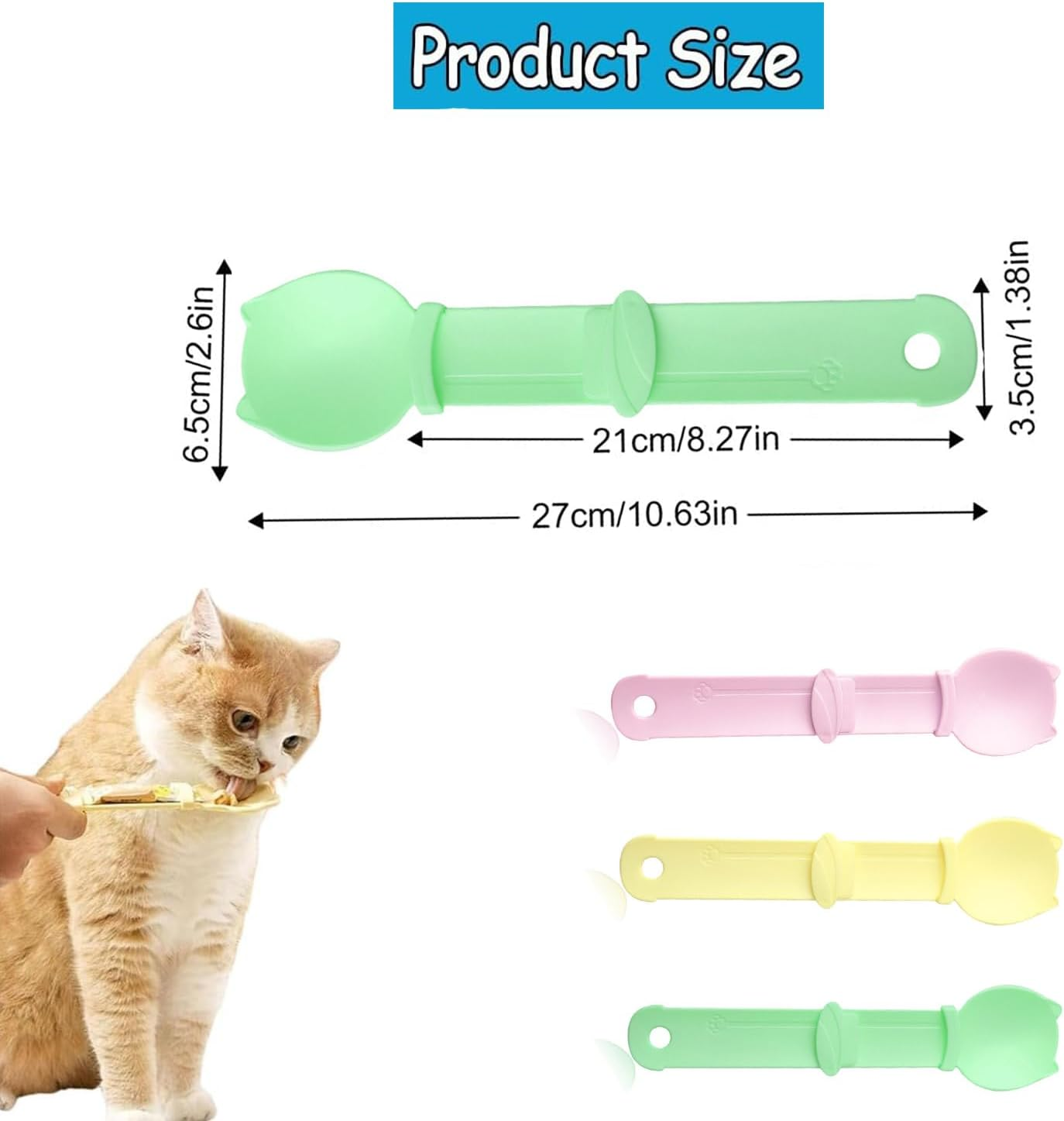 3-In-1 Cat Feeder - Multi-Functional Spoon & Strip Feeder for Wet Food & Liquid Snacks image number 3