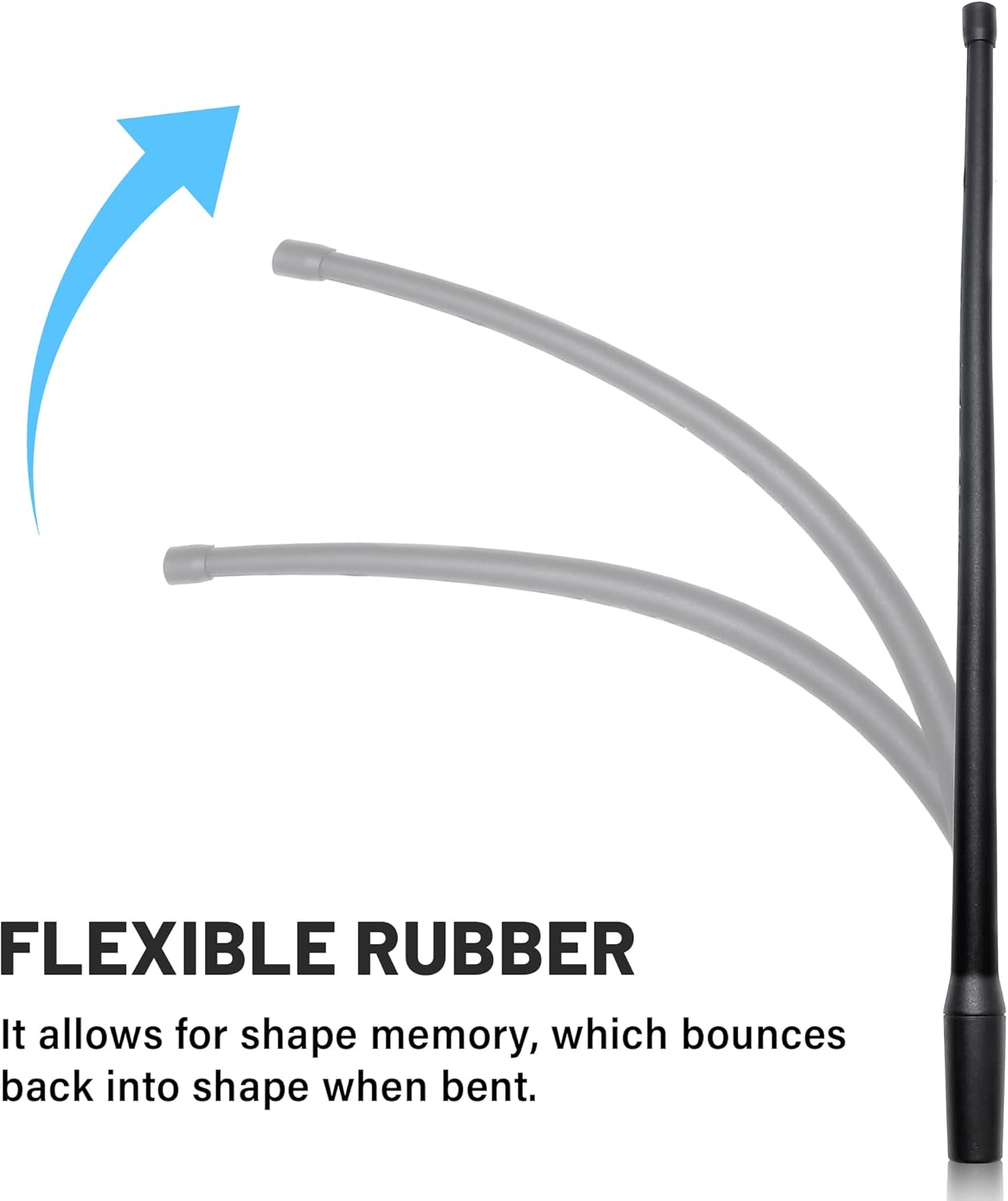 Anina 2PC 13 Inch Antenna Mast for 1998-2022 Harley Davidson Motorcycle Aerial Antenna for FM/AM Radio Signal Reception Car Wash Proof - Durable Flexible Rubber