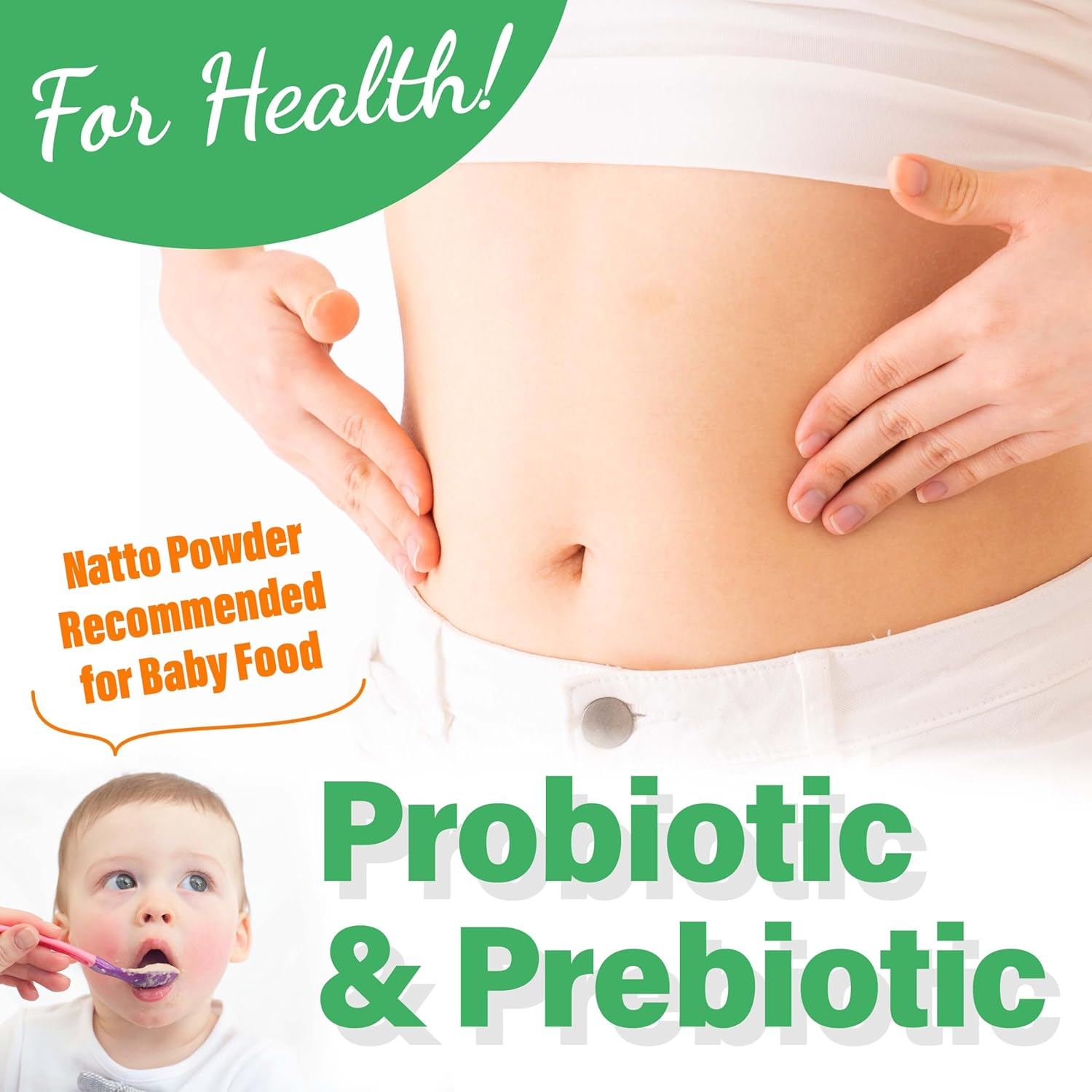 YAMASAN KYOTO UJI Japanese Natto Fermented Soybean Powder, Freeze-Dried Natto Powder, Vitamin K, Japanese Probiotic and Prebiotic Superfood &ndash; Low Sodium, Non-Gmo, Vegan, Made in Japan (50G) image number 2