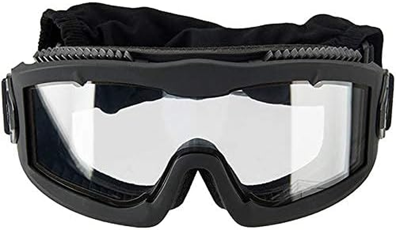 Lancer Tactical AERO 3Mm Thick Dual Pane Lens Eye Protection Safety Goggle System ANSI Z87 1 Rated Industry Standard Panel Ventilated W/Anti-Scratch Shield Fully Adjustable - Khaki image number 3