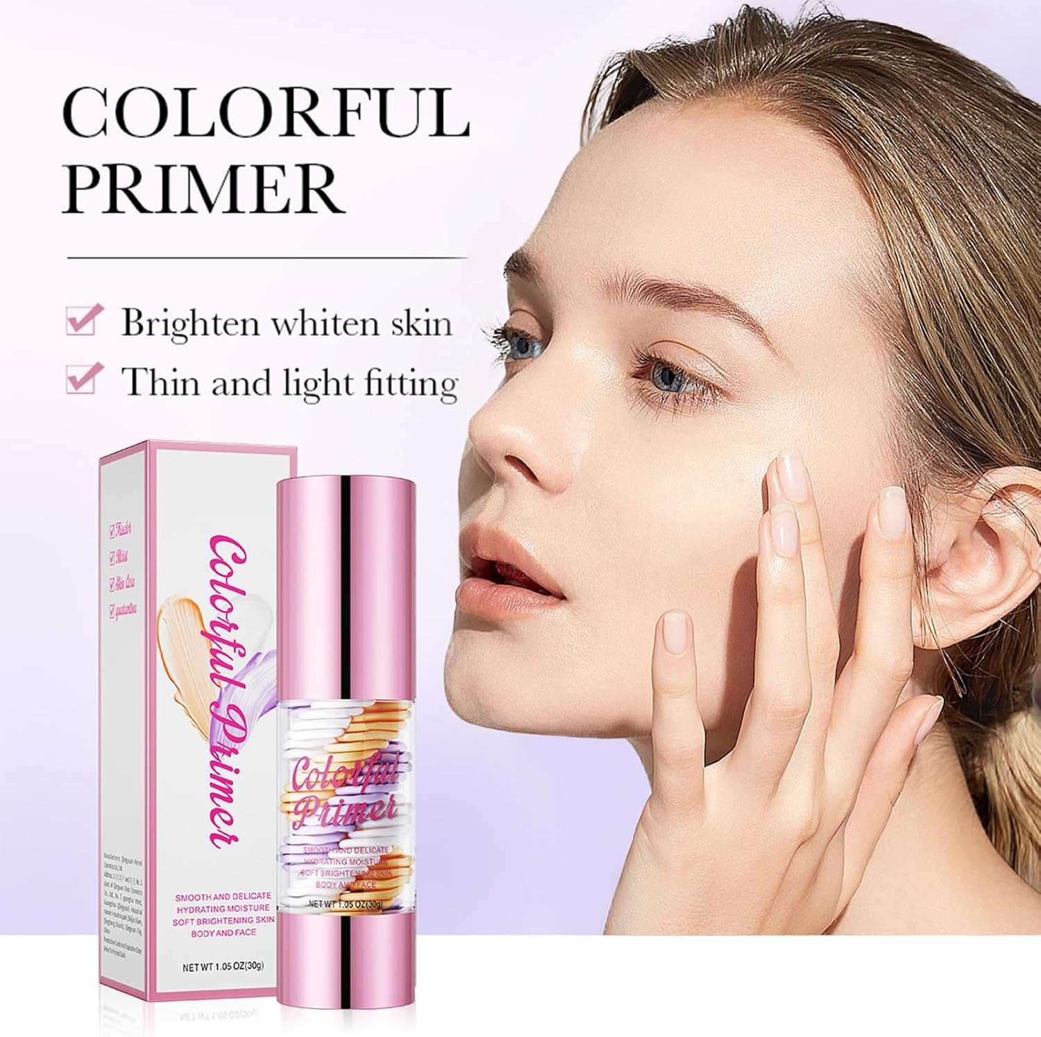 TBTFW One Step Color Corrector, 3 in 1Primer for Face before Makeup, ​​Oil Control​​ Waterproof & Sweat-Proof​​, Suitable for All Skin Types image number 6