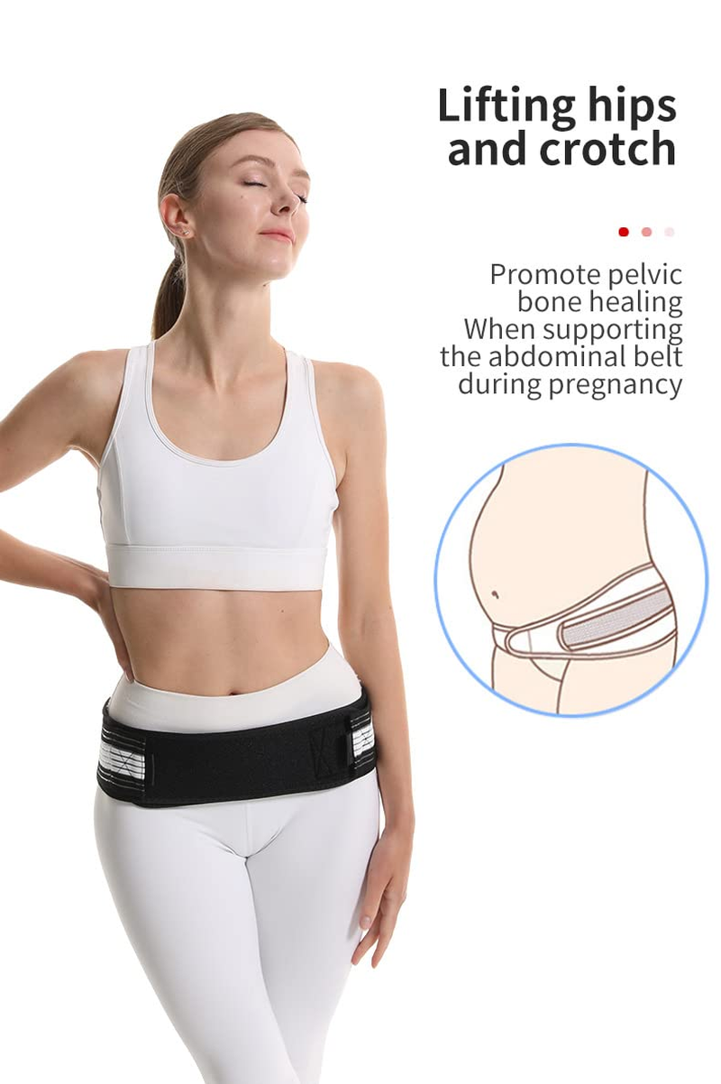 Sacroiliac Joint Hip Belt, Sciatica Pelvis Pain Relief Belt, Pelvic Support Belt,Braces Pain Pelvic Trochanter Sciatica Pelvis Lumbar Hip Lower Back Support Brace for Men and Women Size 42-55 In