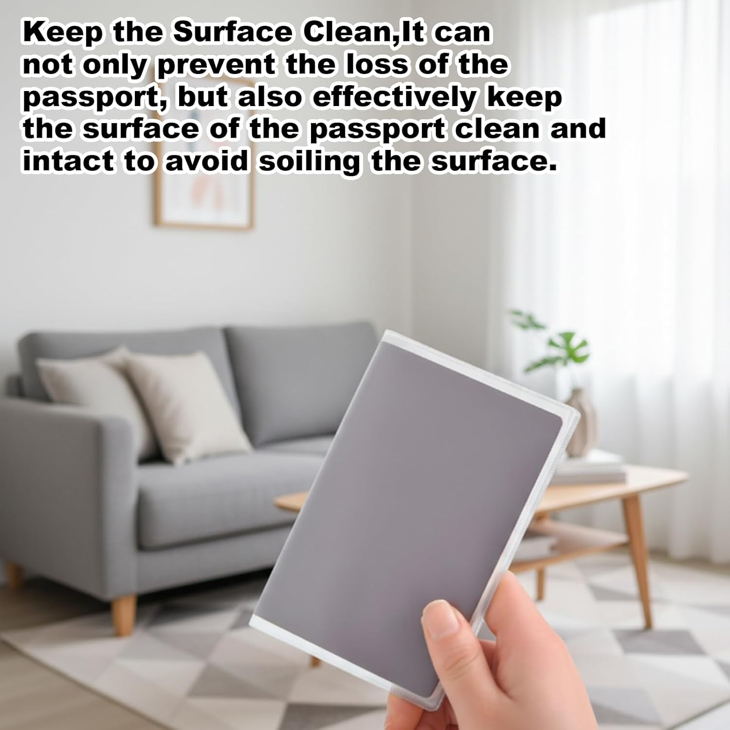 Passport Sleeve, 6 Pack Clear Passport Cover with Card Slots, Travel Passport Holder for Organising ID and Credit Cards, 18.5 X 13.5 Cm image number 1