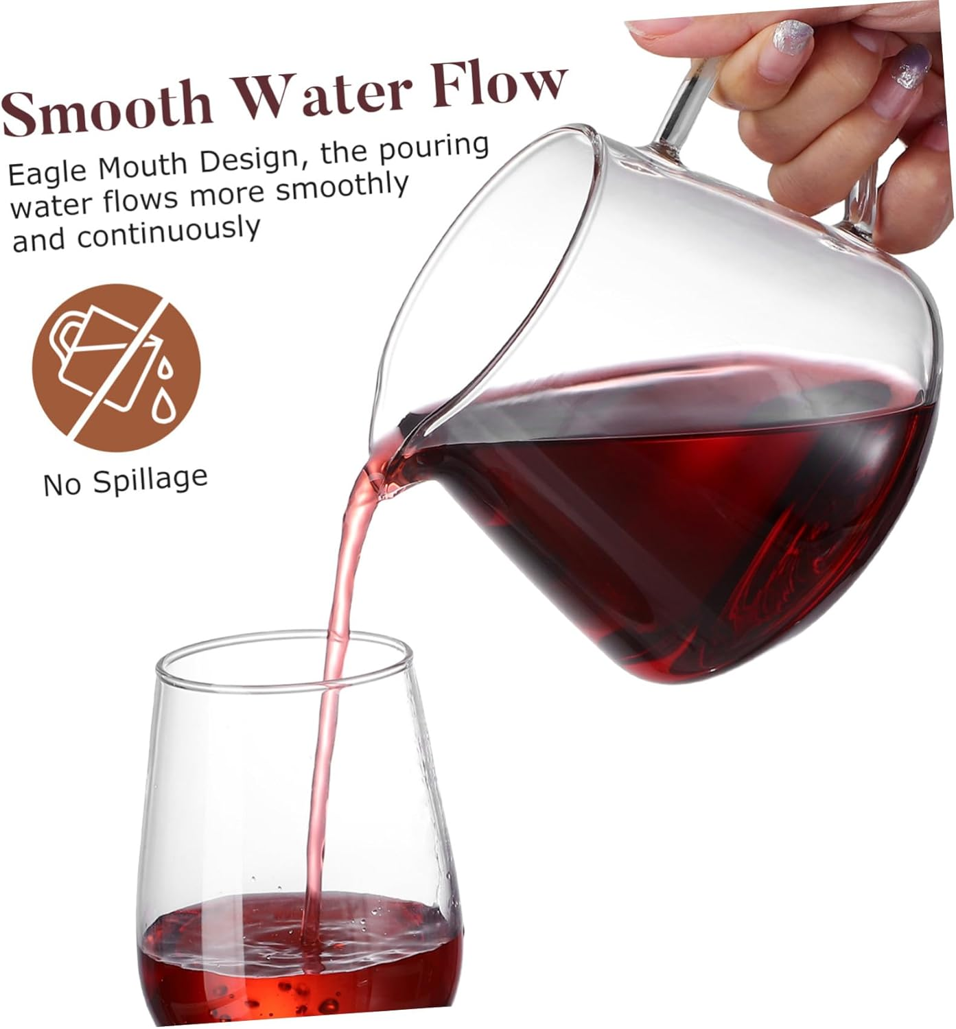 Alipis Heat-Resistant Transparent Glass Kettle Multi-Purpose Coffee Milk Tea Pot with Dust-Resistant Lid for Home Use and Entertaining Guests image number 5