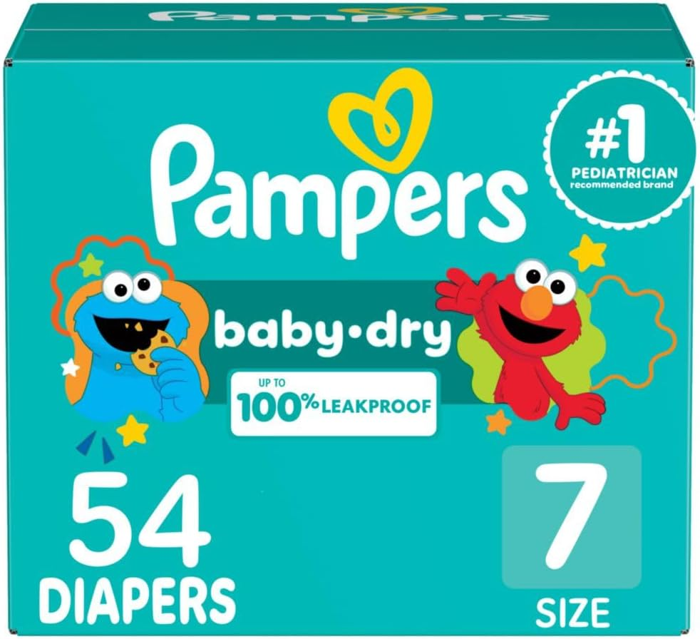 Pampers Baby Dry Diapers Size 7 54 Count image number 3