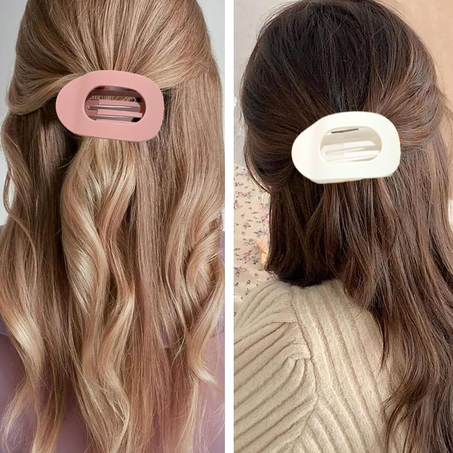 Pack of 6 Flat Hair Clips, Flat Hair Clips, Flat Hair Clips, Ideal for Everyday Life, Sports and Driving, Flat Hair Clips for Girls and Women, Hair Clips for Women