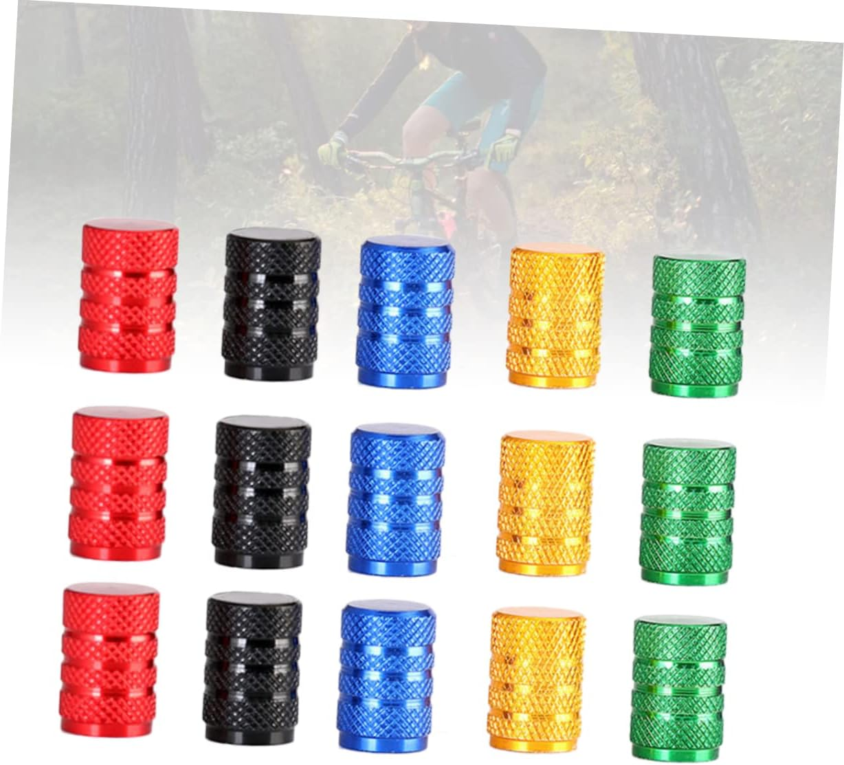 ULTECHNOVO 40Pcs Aluminum Tire Stem Caps Tyre Air Caps Lightweight Wheel Rims Stem Covers for Mountain Bike Car Truck Random Color
