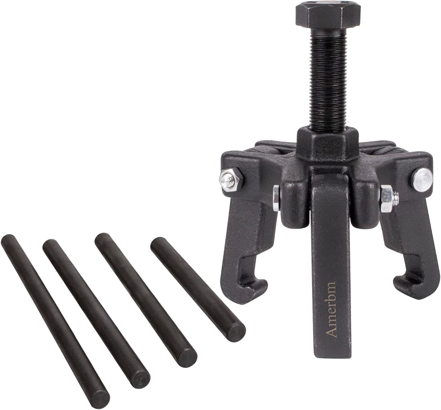 Harmonic Balancer Puller Set, Adjustable 3-Jaw Puller Set for Removing Dampers & Balancers Compatible with Chrysler, GM, Mitsubishi Vehicles image number 4