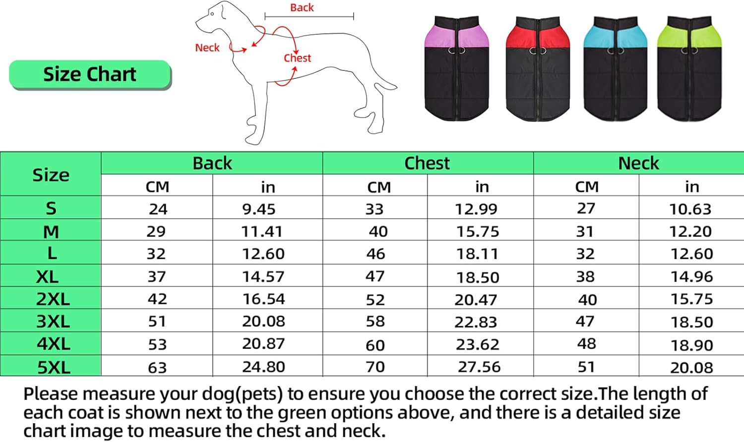 Shinmax Dog Coat Winter Jacket Dog Jacket Waterproof Winter Jacket Warm Winter Vest for Small Medium Large Dogs Lined Chest Protection Dog Puppy Clothing Vest Pet Padded Coat image number 3