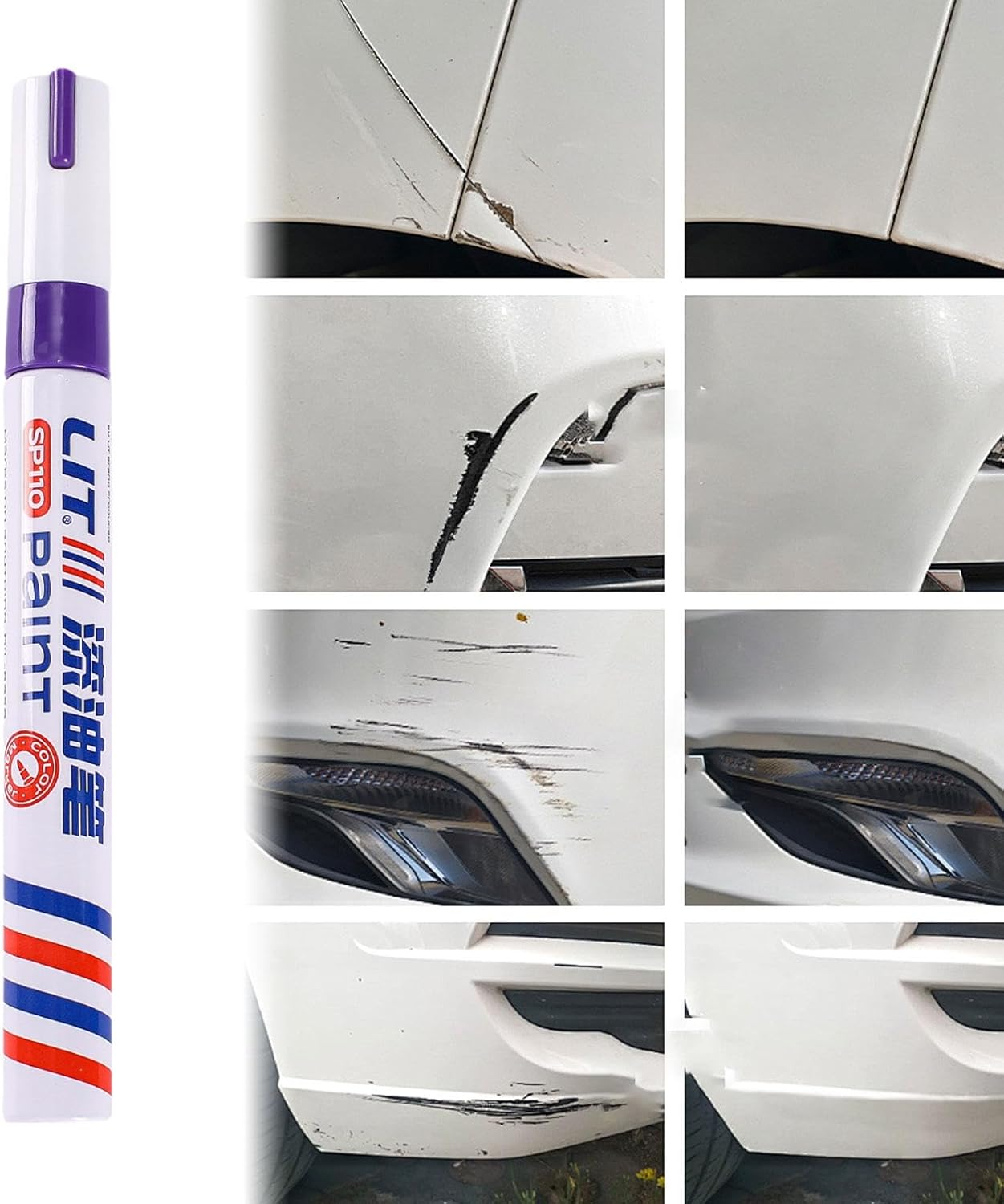 Car Scratch Repair Pen Car Touch up Fill Paint Touch up Paint for Cars for Vehicles, Purple image number 1