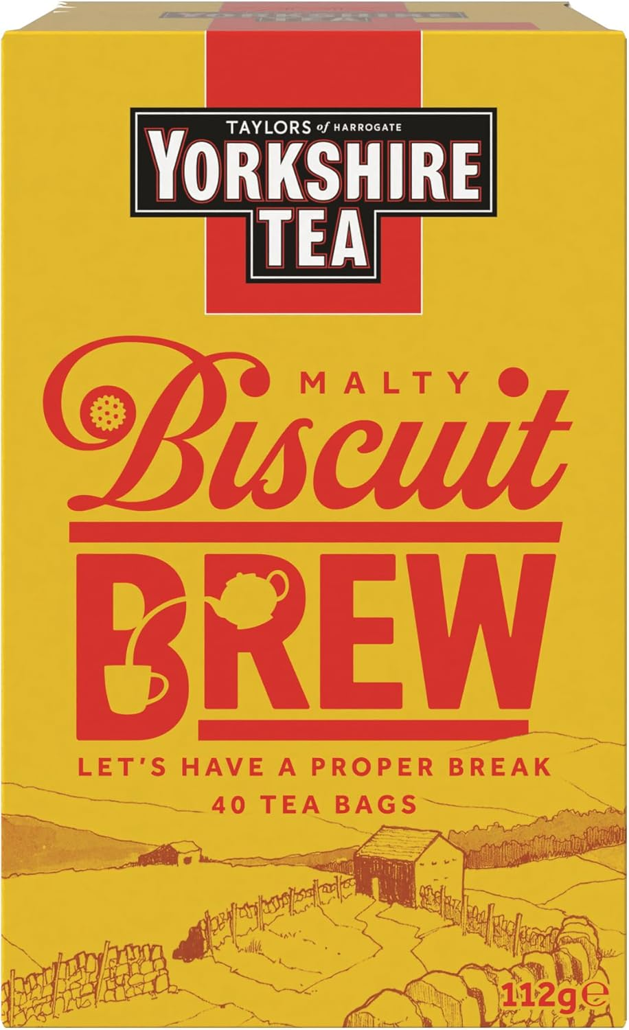 Yorkshire Tea Biscuit Brew Flavoured Tea Bags, 4 Boxes of 40 Tea Bags (Total 160 Bags) image number 2