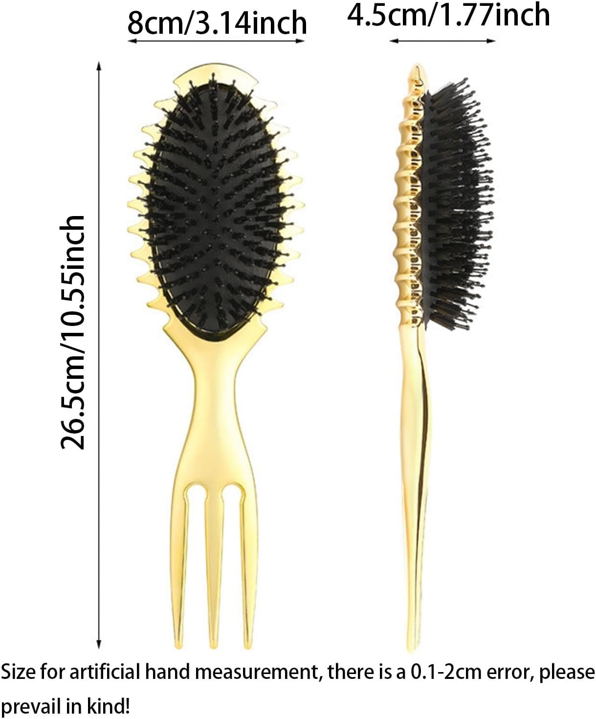 Mivpzisk Curl Defining Brush,Ergonomic Hair Brush and Styling Brush | Defining Brush Comfortable Handle Hair Combs for All Hair Types Birthday Christmas New Year image number 5
